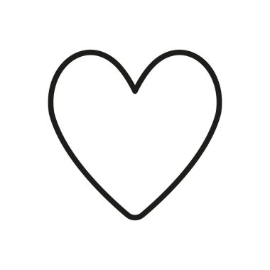 Aşk simgesi vektör tasarımı şablonları basit ve modern konsept