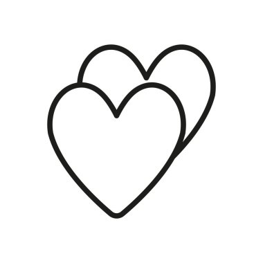 Aşk simgesi vektör tasarımı şablonları basit ve modern konsept