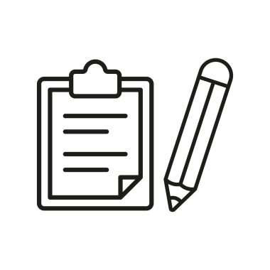 Pano kalem kümesi kırtasiye simgesi vektör temel tasarım basit ve modern konsept grafiği