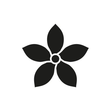 Yasemin çiçeği ikonu zarif ve mis kokulu bir tasarım sergiliyor, güzellik markalaşması, davetiyeler veya doğa temalı projeler için mükemmel