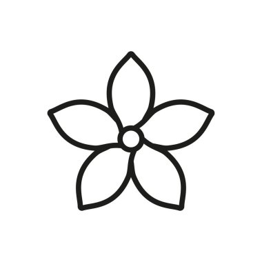 Yasemin çiçeği ikonu zarif ve mis kokulu bir tasarım sergiliyor, güzellik markalaşması, davetiyeler veya doğa temalı projeler için mükemmel