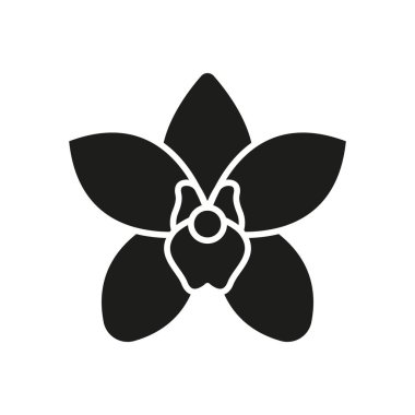 Orkide çiçek ikonu, lüks markalaşma, çiçek desenleri veya doğadan esinlenilmiş projeler için mükemmel, sofistike ve zarif bir tasarıma sahiptir.