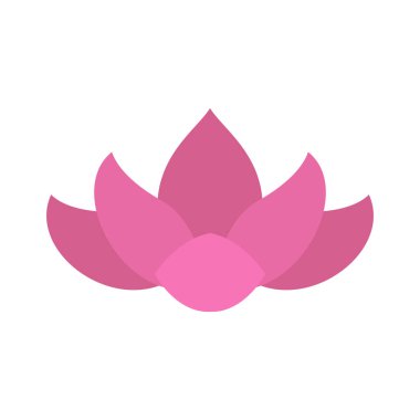 Nilüfer çiçeği ikonu, hem baskı hem de dijital ortamda saflığı, ruhaniliği ve uyumu temsil etmek için ideal, zamansız ve sembolik bir stil sergiliyor.