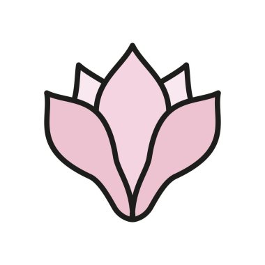 Magnolia çiçek ikonu zarif ve zamansız bir tasarıma sahiptir, çiçek markaları, davetiyeler veya doğadan esinlenilmiş projeler için mükemmeldir.