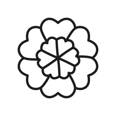 Marigold çiçek ikonu canlı ve neşeli bir tasarıma sahiptir, bahçe temalı projeler, festival markalaşması veya çiçek desenleri için mükemmeldir.