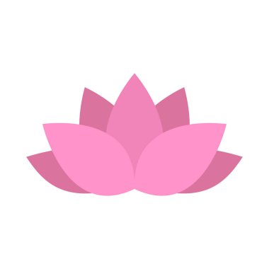 Nilüfer çiçeği ikonu, hem baskı hem de dijital ortamda saflığı, ruhaniliği ve uyumu temsil etmek için ideal, zamansız ve sembolik bir stil sergiliyor.