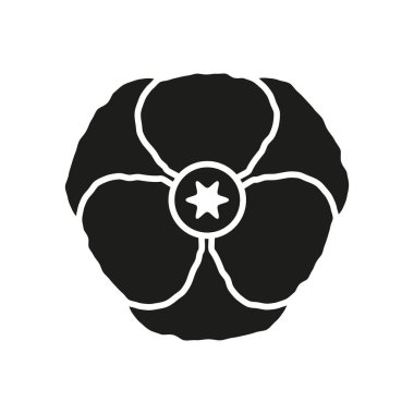 Haşhaş çiçeği simgesi canlı ve çarpıcı bir tasarıma sahip, hatıra, güzellik ve doğa temalı projeleri temsil etmek için mükemmel.