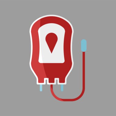 Kan Torbası Simgesi, markalaşma, eğitim materyalleri ve dijital platformlar için ideal temiz ve ayrıntılı bir stil sunuyor.