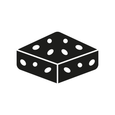 Brownie ikonu zengin ve hoşgörülü bir tasarıma sahip, tatlı, fırın veya çikolata temalı projeler geliştirmek için mükemmel.