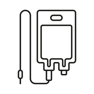 IV medikal ikon, damar içi (IV) damar içi ve ayakta duran bir serum torbasının, sağlık uygulamaları, tıbbi web siteleri ve hastaneyle ilgili görseller için mükemmel bir vektör ilülasyonudur..