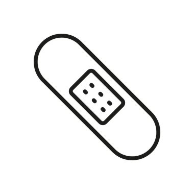 Basit bir beceri ile tasarlanmış alçı simgesi, ilk yardım veya sağlık uygulamalarıyla ilgili projeler için rahatlatıcı bir görünüm sunuyor.