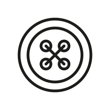 Düğme terzisi ve moda ikonu zarafet ve zanaatkarlığı temsil ediyor, dikiş, giyim tasarımı, tekstil projeleri ve şık markalaşma için mükemmel.