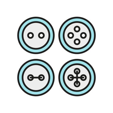 Düğme terzisi ve moda ikonu zarafet ve zanaatkarlığı temsil ediyor, dikiş, giyim tasarımı, tekstil projeleri ve şık markalaşma için mükemmel.