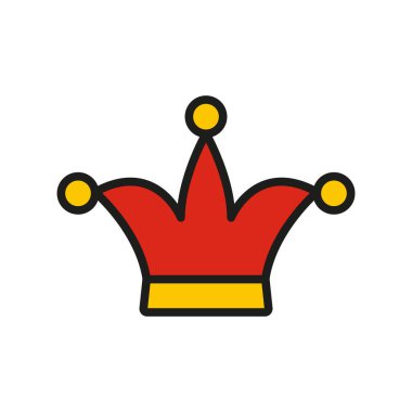 Soytarı şapkası 1 Nisan şakayı ve yaramazlığı sembolize eder, eşek şakası temalı tasarımlar, şenlikli kutlamalar ve oyuncu çizimler için mükemmeldir..