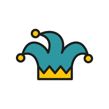 Soytarı şapkası 1 Nisan şakayı ve yaramazlığı sembolize eder, eşek şakası temalı tasarımlar, şenlikli kutlamalar ve oyuncu çizimler için mükemmeldir..