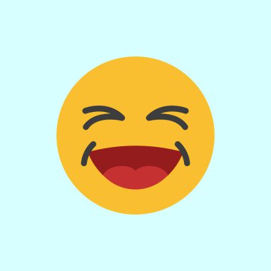 Gülen emoji Nisan Şakası ikonu eğlence ve mizahı temsil eder, şaka temalı tasarımlar, şaka görselleri ve şenlikli kutlamalar için mükemmeldir..