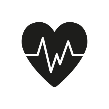 Nabız ikonuna sahip kalp, kardiyovasküler sağlık ve genel refahı temsil ediyor. Dünya Sağlık Günü promosyonları, tıbbi farkındalık kampanyaları, fitness markalaşması ve sağlık hizmetleriyle ilgili görseller için mükemmel..