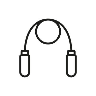 İp atlama ikonu fiziksel uygunluğu ve aktif yaşam tarzını temsil ediyor. Dünya Sağlık Günü terfileri, sağlık kampanyaları, spor markaları ve spor odaklı görseller için mükemmel..