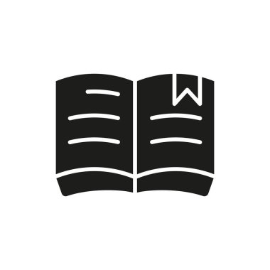 Kitap ayracı simgesine sahip kitap, Uluslararası Kitap Günü konseptini okuma, bilgi ve küresel kutlamayı temsil ediyor