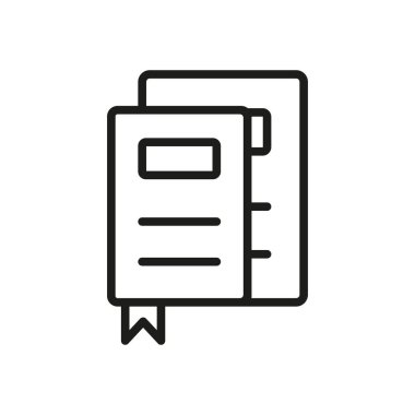 Kitap ayracı simgesine sahip kitap, Uluslararası Kitap Günü konseptini okuma, bilgi ve küresel kutlamayı temsil ediyor