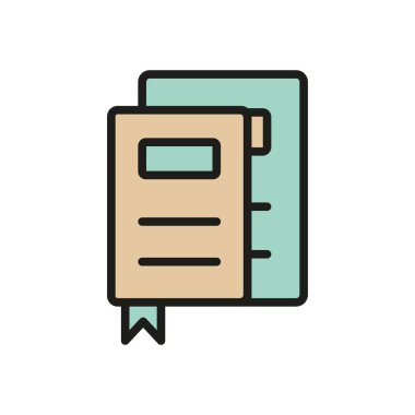 Kitap ayracı simgesine sahip kitap, Uluslararası Kitap Günü konseptini okuma, bilgi ve küresel kutlamayı temsil ediyor