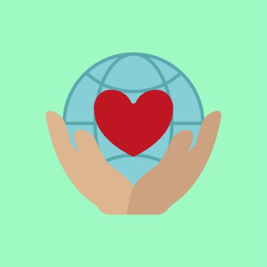 Küresel aşkı, desteği, birliği, hayırseverliği ve insanlığı simgeleyen bir simge..