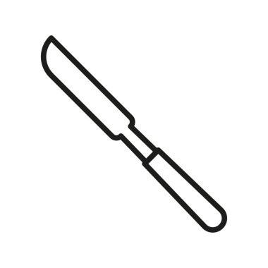 Bıçak simgesi, her yemek hazırlama konseptinde kesme araçlarını, sofra takımını temel ihtiyaçlarını ve mutfak hassasiyetini temsil eder.