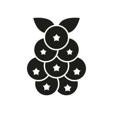 Yabanmersini ikonu tatlı antioksidan zengini meyveler gösterir, sağlıklı yemekler, atıştırmalıklar ve tatlı konsepti için mükemmeldir.