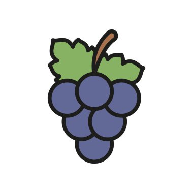 Düz greyfurt simgesi, taze ve sulu, sağlık, gıda, diyet veya narenciye temalı modern tasarım için ideal