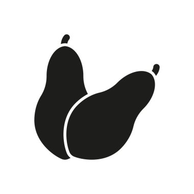 Papaya simgesi modern konseptte diyet uygulamaları, tropikal yiyecekler veya temiz tasarım için mükemmeldir..