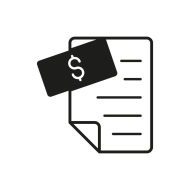 Finansal kayıtları ve çevrimiçi işlemleri sembolize eden bir dijital banka hesap simgesi.