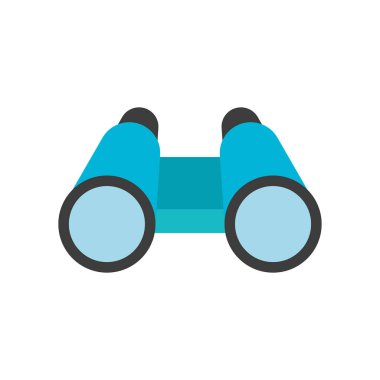 Macera, seyahat ve gözlem görselleri için dürbün simgesi.