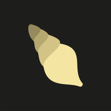 Deniz kabuğu deniz kabuğu ikonu tropikal okyanus yaşamını sembolize eder. Yaz, sahil ve deniz temaları için mükemmeldir..