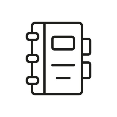 Düz cilt simgesi, ofis, okul, organizasyon, evrak ve belge depolama tasarımları için ideal. Düz cilt simgesi, ofis, okul, organizasyon, evrak işleri ve belge depolama tasarımı kavramı için ideal modern