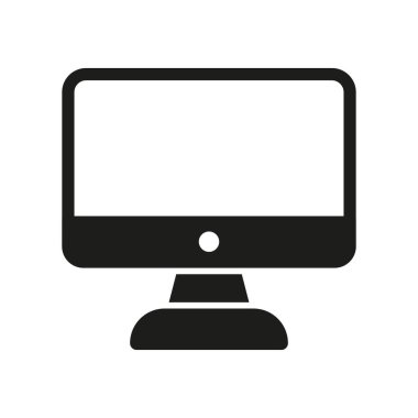 Eğitim, ofis veya ev ortamlarında çalışma, öğrenme, teknoloji veya dijital aktiviteleri temsil eden modern bir bilgisayar simgesi.