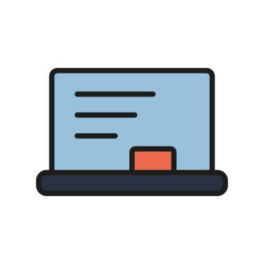 Düz tahta simgesi, okul, eğitim, öğretim, öğrenme ve sınıf tasarımı için mükemmel modern konsept