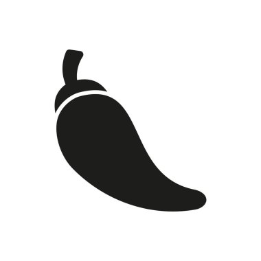 Baharatlı yemek, yemek ve taze sebze çizimleri için biber ikonu..