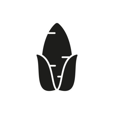 Sağlıklı gıda, tarım ve taze sebze çizimleri için mısır ikonu.