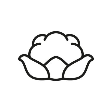 Sağlıklı yemek, yemek ve beslenme projeleri için karnabahar simgesi.