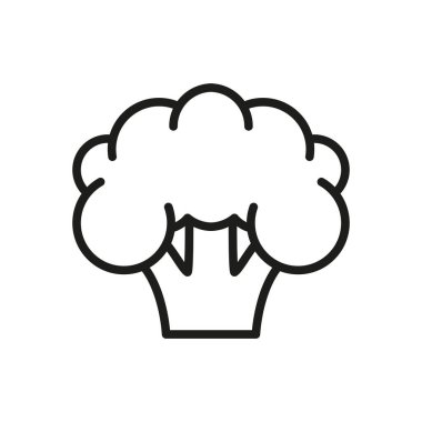 Sağlıklı yemek, yemek ve beslenme projeleri için karnabahar simgesi.