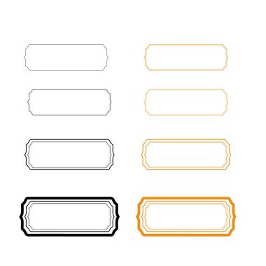 Beyaz arkaplanda Etiket Tasarım Elementleri .