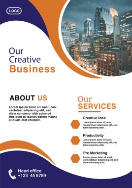 Minimal Business Flyer Design clipart