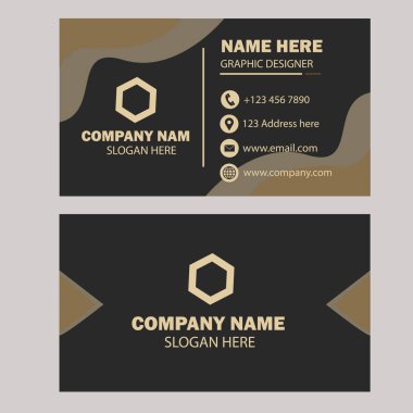 Business card design templet clipart