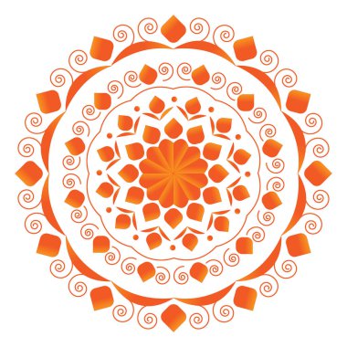 vektör dekoratif mandala tasarım ögesi