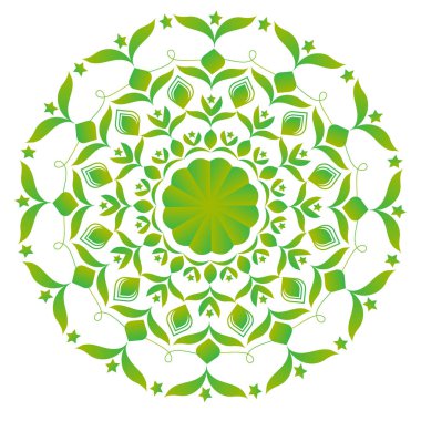 Yeşil yaprakların vektör illüstrasyonu