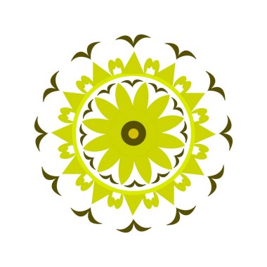 mandala çiçek dekoratif simgesi