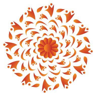 vektör soyut çiçek desen arka plan