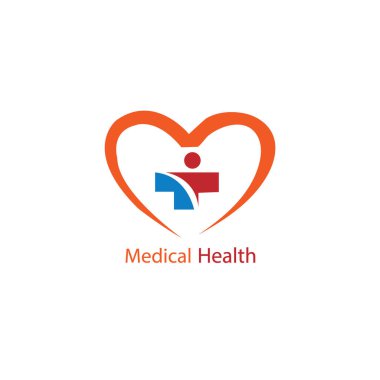 Sağlık logo vektör şablonu