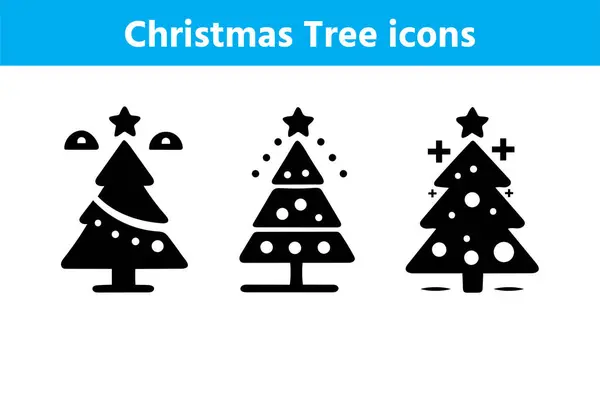 Düzenlenebilir dış hat vektörlü Noel Ağacı simgesi