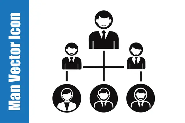 Düzenlenebilir vektör koleksiyonlarına sahip Man Vektör Simgesi